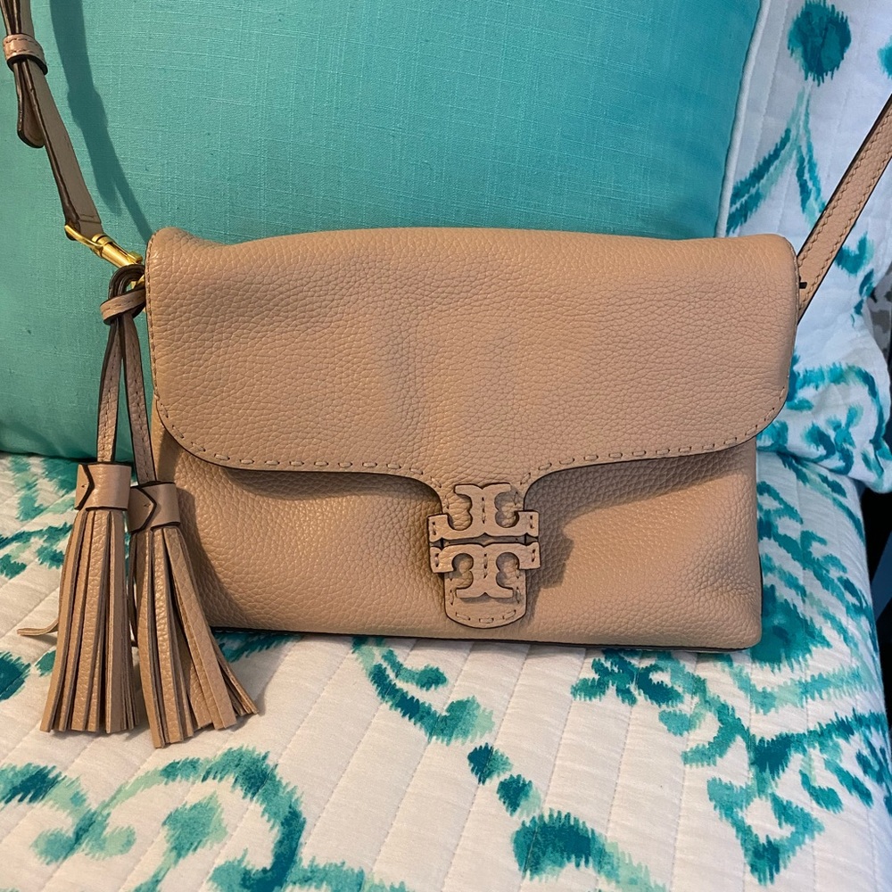 Tory Burch McGraw Foldover Leather Crossbody